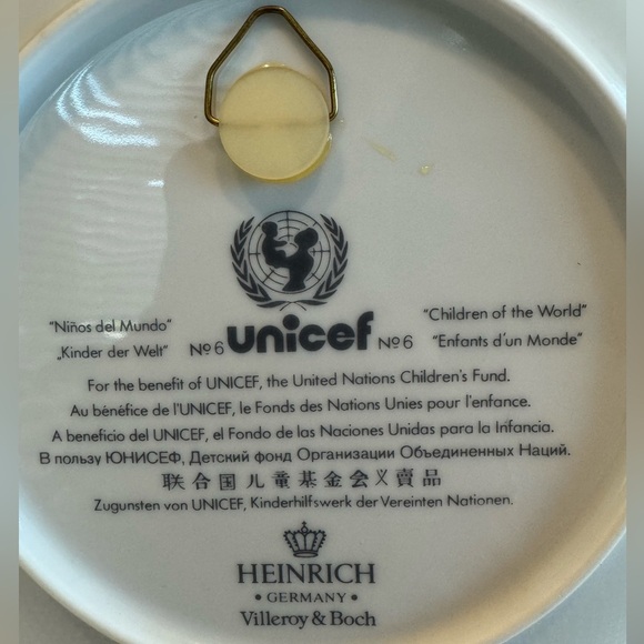 UNICEF “Children of the World” plate collection #6 MEXICO- 1982 - Picture 3 of 9